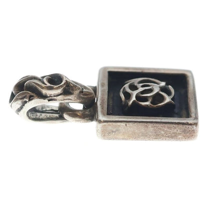 Chrome Hearts Framed Flrl Floral Charm Pendant Top Silver