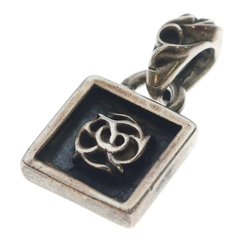 Chrome Hearts Framed Flrl Floral Charm Pendant Top Silver
