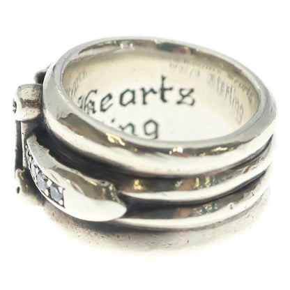 Chrome Hearts Dagger P Dmnd Daga Ring Pave Diamond Silver