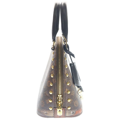 Louis Vuitton Monogram Trompe L'oeil Alma BB Leather Shoulder Bag Gold Brown
