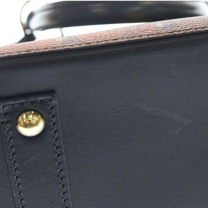 Louis Vuitton Monogram Trompe L'oeil Alma BB Leather Shoulder Bag Gold Brown