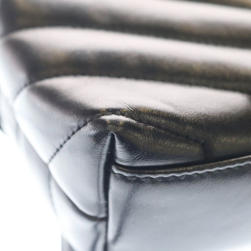 Saint Laurent Paris Cassandra Logo Plate Lou Toy Yquilted Shoulder Bag Gold