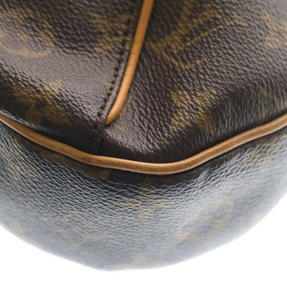 Louis Vuitton Monogram Thames GM Shoulder Bag Brown Leather Gold