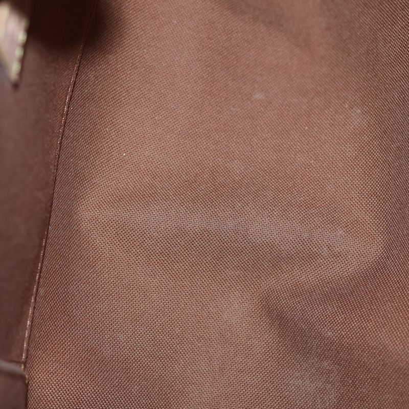 Louis Vuitton Monogram Thames GM Shoulder Bag Brown Leather Gold