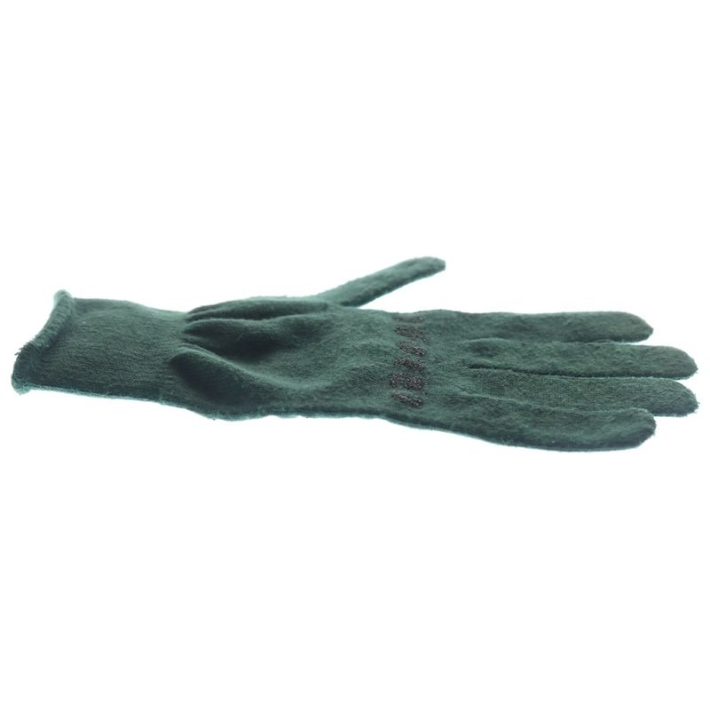 Chrome Hearts Glove Logo Print Gloves Green