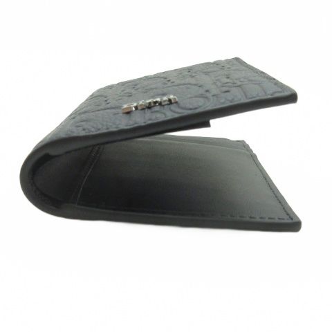 Dior Bifold Card Case Gravity Leather Black