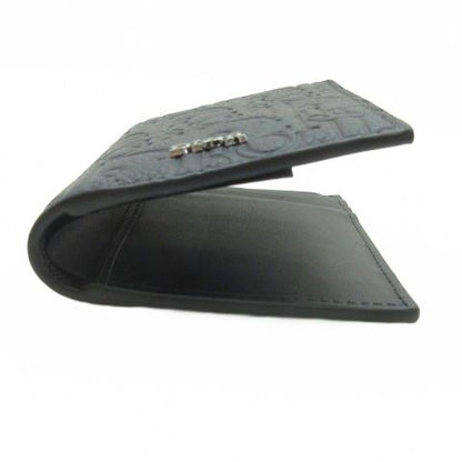 Dior Bifold Card Case Gravity Leather Black