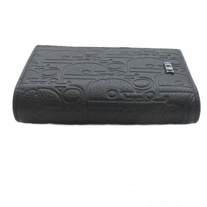 Dior Bifold Card Case Gravity Leather Black