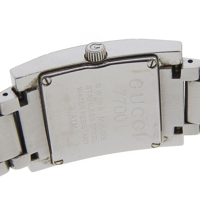 Gucci Stainless Steel Quartz Analog Display Silver Dial Watch