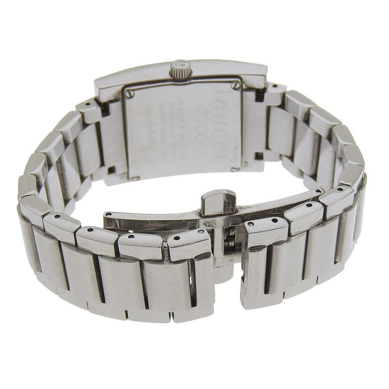 Gucci Stainless Steel Quartz Analog Display Silver Dial Watch
