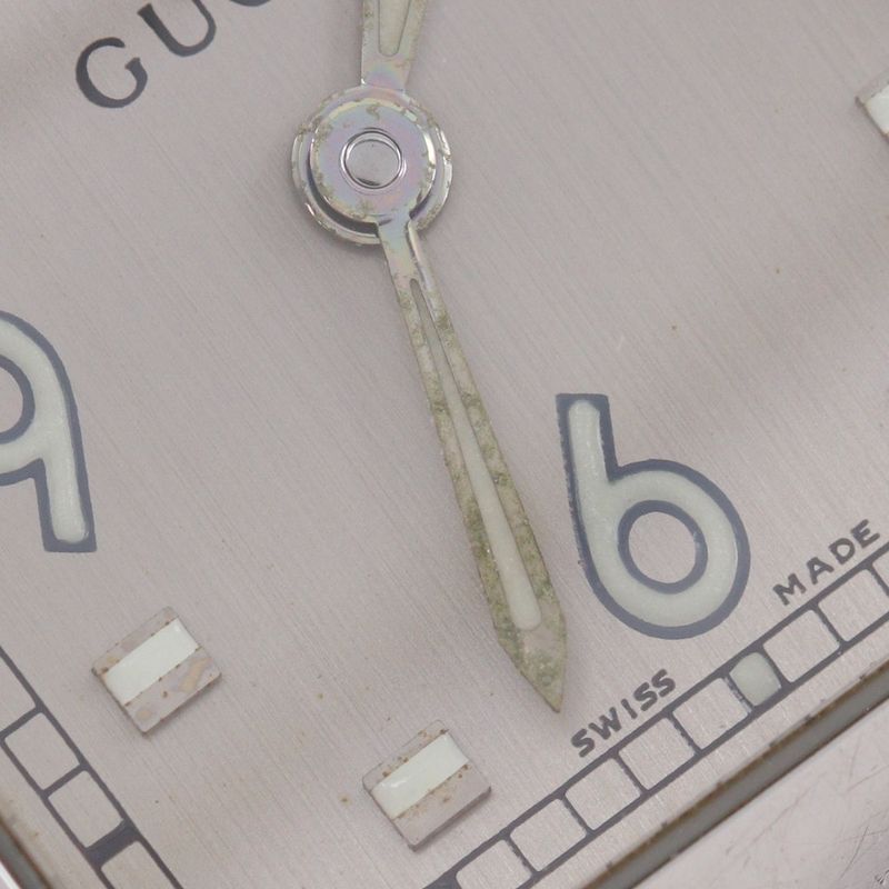 Gucci Stainless Steel Quartz Analog Display Silver Dial Watch