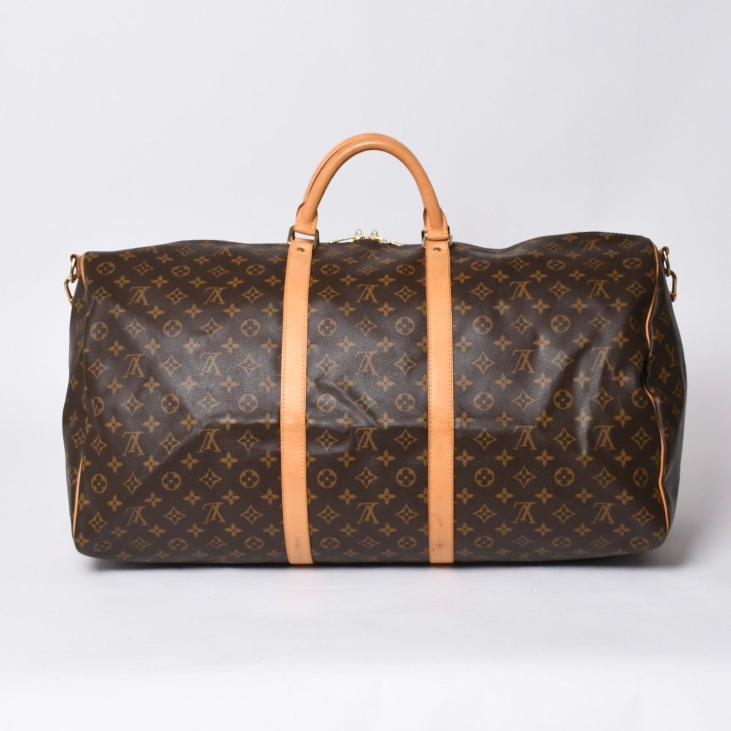 Louis Vuitton Keepall Bandouliere 60 Boston Bag Monogram Vachetta Leather Brown — view 2