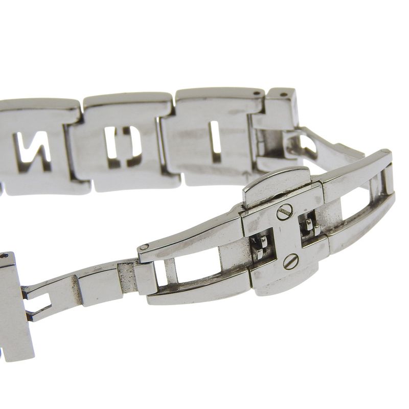 Fendi Orologi Stainless Steel Quartz Analog Display Black Dial Watch