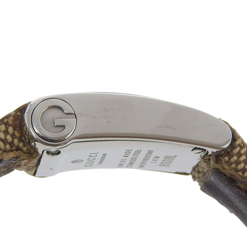 Gucci Stainless Steel Quartz Analog Display Silver Dial Watch
