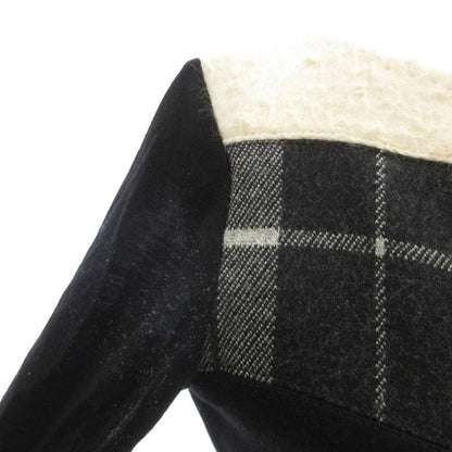 Max Mara White Tag Dress 36 Black Plaid Contrast