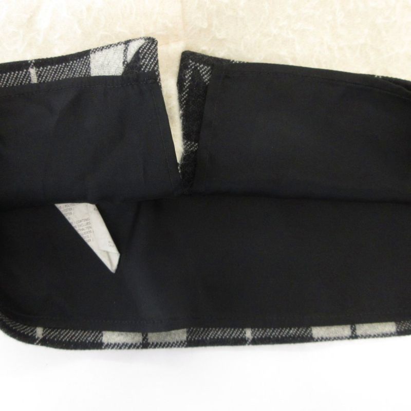Max Mara White Tag Dress 36 Black Plaid Contrast