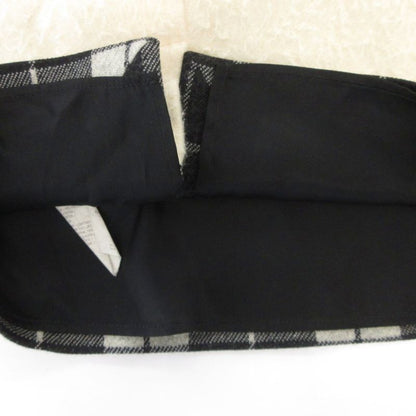 Max Mara White Tag Dress 36 Black Plaid Contrast
