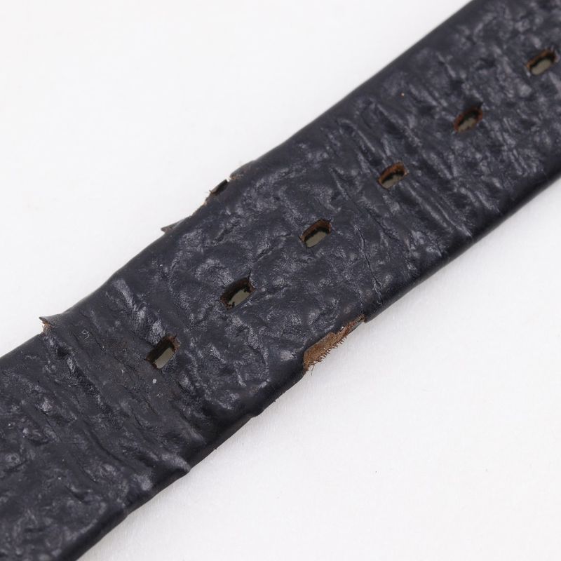 Dior Bakira 47. Gold Plated Leather Quartz Analog Display Black Dial Watch