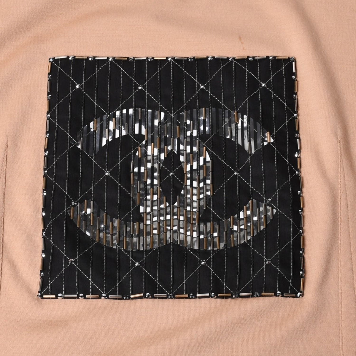 Chanel Short Sleeve T-Shirt CC Logo Multicolor Beads 50 — view 8