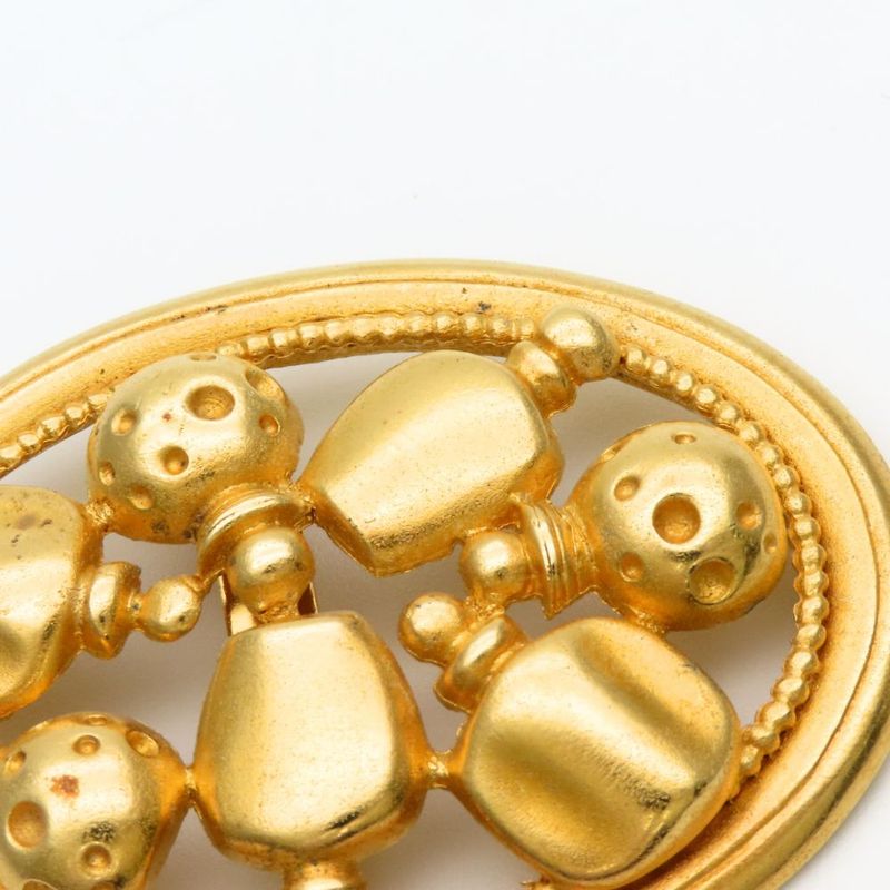 Dior Brooch Metal Gold Parfums Perfume Motif