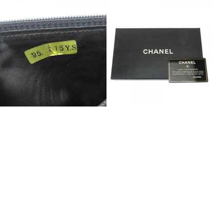 Chanel Bifold Wallet CC Logo Lambskin Black