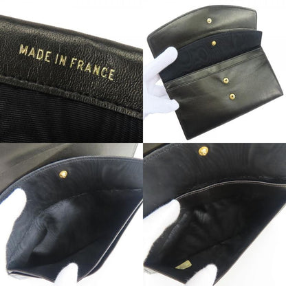Chanel Bifold Wallet CC Logo Lambskin Black