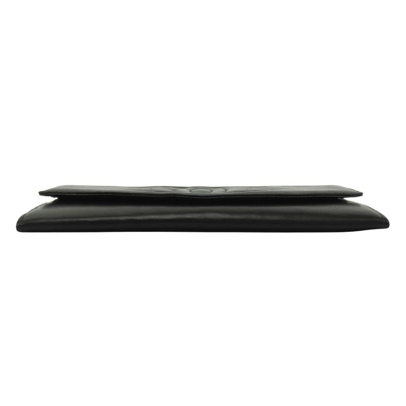 Chanel Bifold Wallet CC Logo Lambskin Black