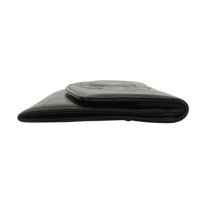 Chanel Bifold Wallet CC Logo Lambskin Black
