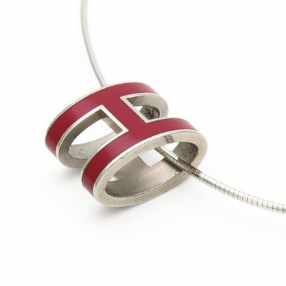Hermes Necklace Pop Metal Silver Gold Pendant
