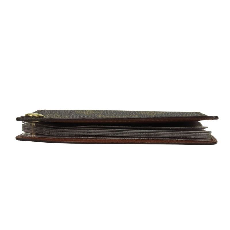 Louis Vuitton Card Case Holder Cles D'presion Monogram Brown Clear