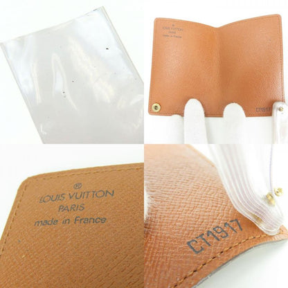 Louis Vuitton Card Case Holder Cles D'presion Monogram Brown Clear