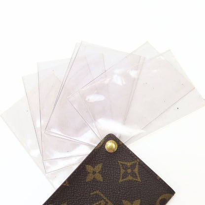 Louis Vuitton Card Case Holder Cles D'presion Monogram Brown Clear