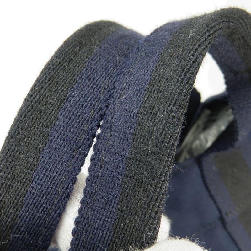 Hermes Tote Fourre Tout MM Canvas Navy Black Everyday Use
