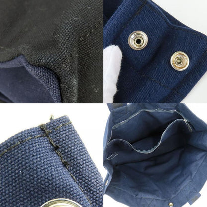 Hermes Tote Fourre Tout MM Canvas Navy Black Everyday Use
