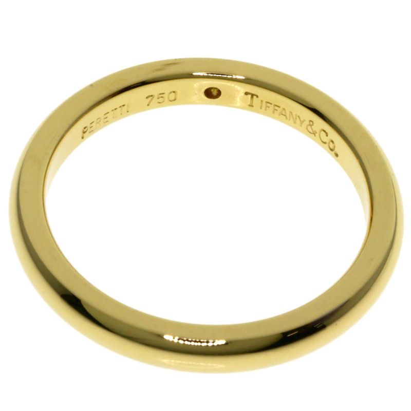 Tiffany & Co Stacking Band Diamond Ring 18k Yellow Gold