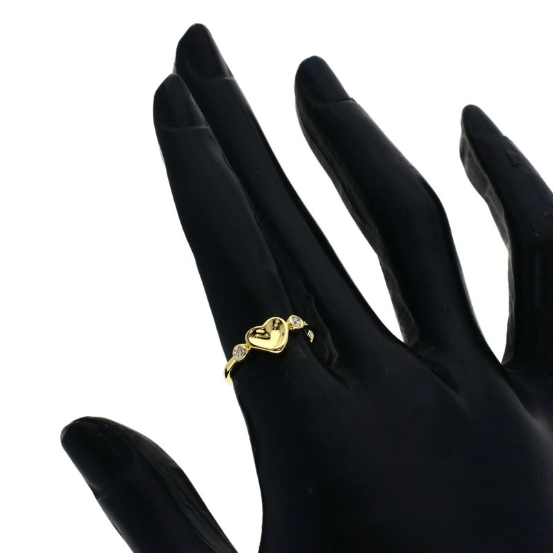 Tiffany & Co Full Heart Diamond Ring 18k Yellow Gold