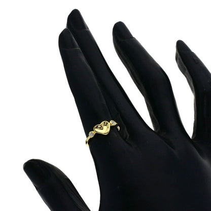 Tiffany & Co Full Heart Diamond Ring 18k Yellow Gold