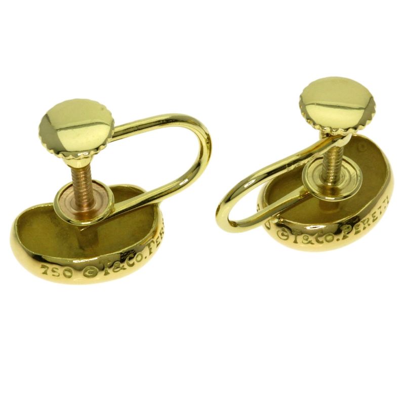 Tiffany & Co Bean Earrings 18k Yellow Gold