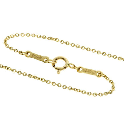 Tiffany & Co Open Heart Diamond Necklace 18k Yellow Gold