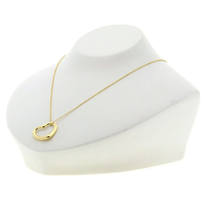 Tiffany & Co Open Heart Diamond Necklace 18k Yellow Gold