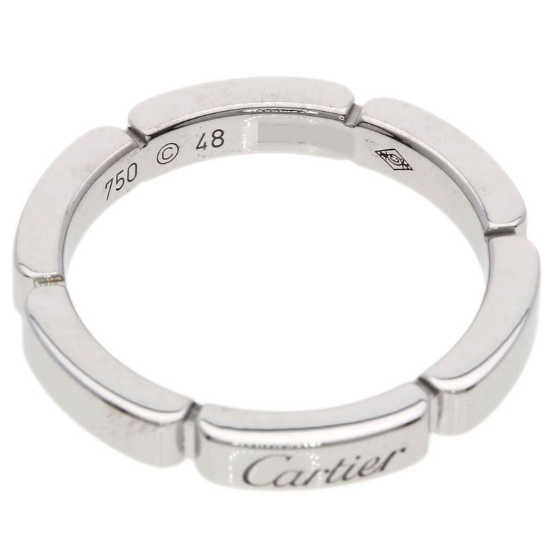 Cartier Maillon Panthère 48 Ring 18k White Gold