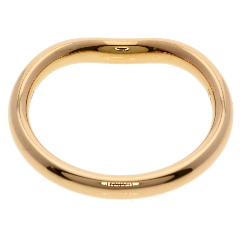 Tiffany & Co T Cube Band Diamond Ring 18k Pink Gold