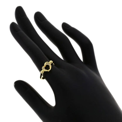 Tiffany & Co Open Heart Diamond Ring 18k Yellow Gold