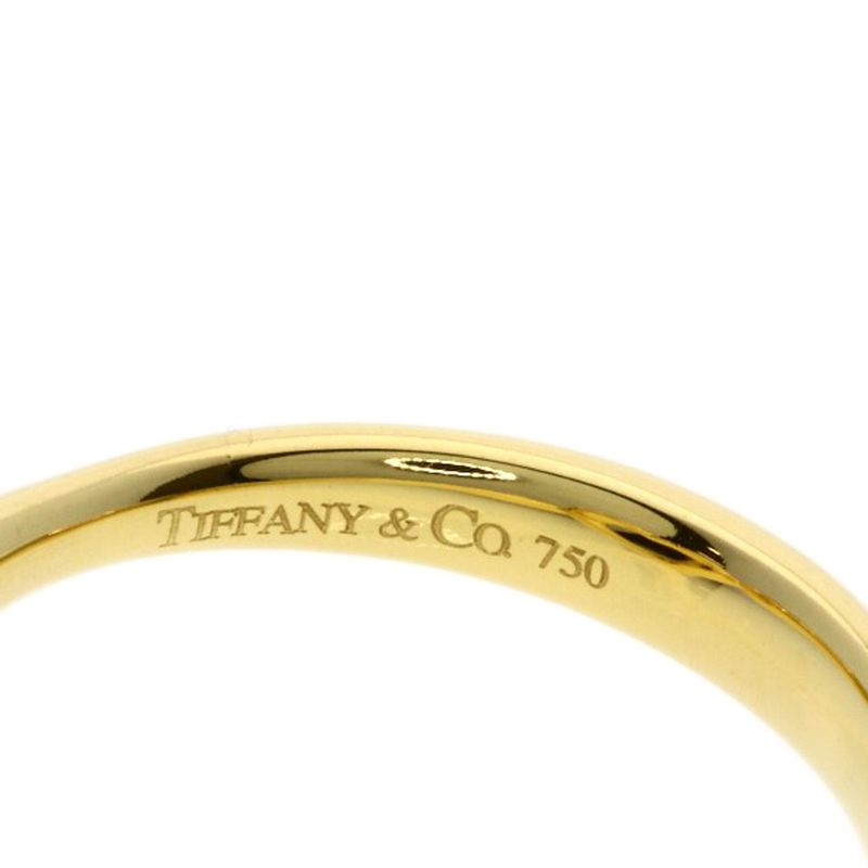 Tiffany & Co Open Heart Diamond Ring 18k Yellow Gold
