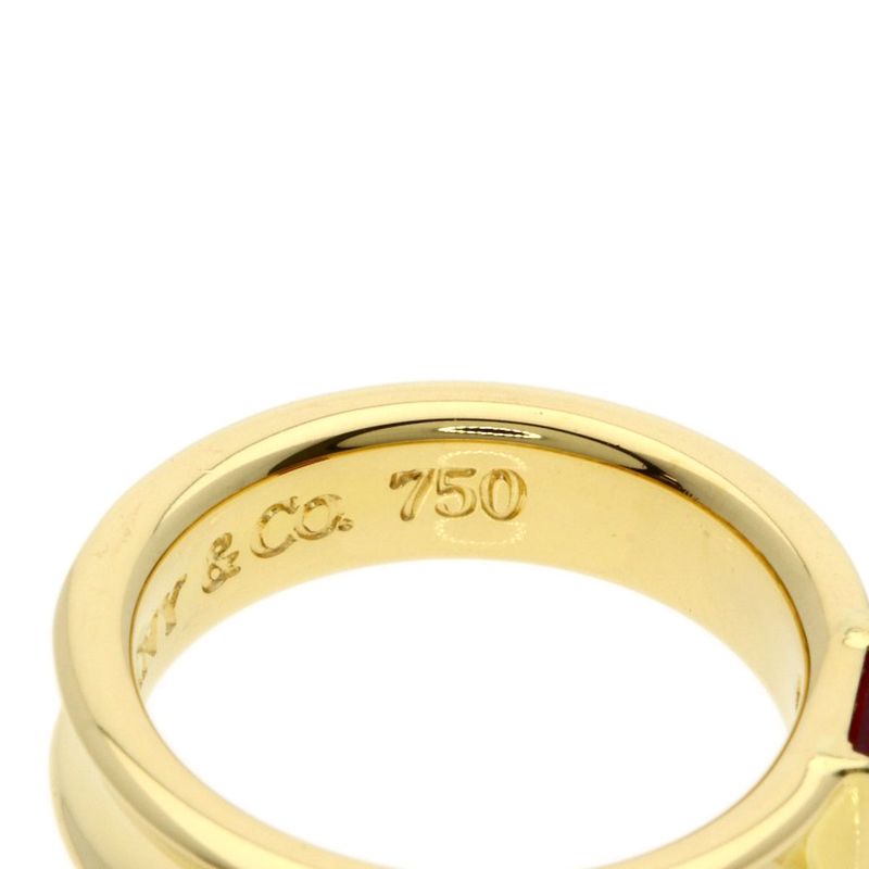 Tiffany & Co Stacking Ruby Ring 18k Yellow Gold