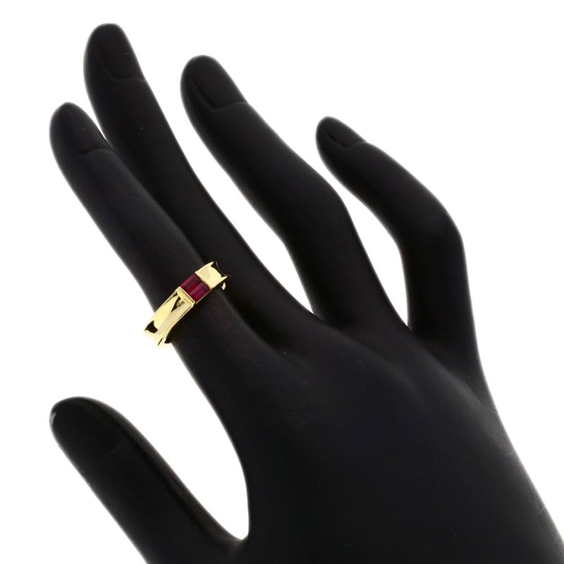 Tiffany & Co Stacking Ruby Ring 18k Yellow Gold