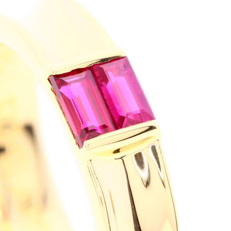Tiffany & Co Stacking Ruby Ring 18k Yellow Gold