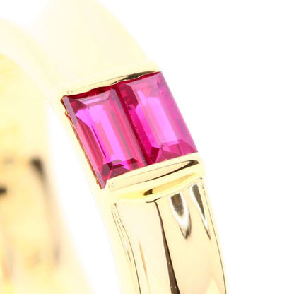 Tiffany & Co Stacking Ruby Ring 18k Yellow Gold
