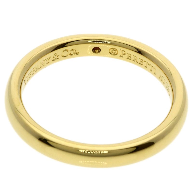 Tiffany & Co Stacking Band Diamond Ring 18k Yellow Gold