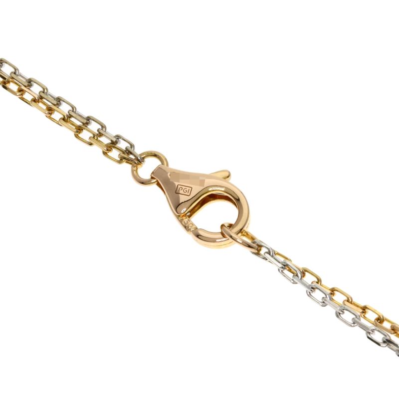 Cartier Love Sleop Diamond Necklace 18k White Gold 18k Pink